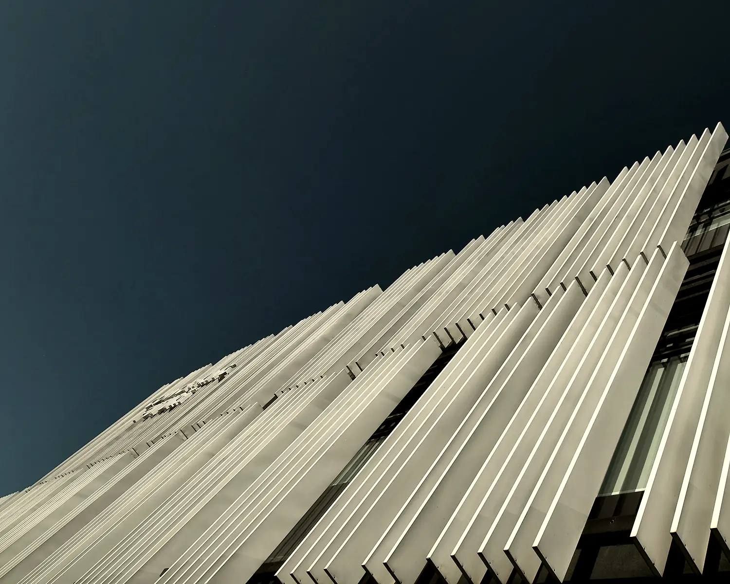 Architectural aluminium and glass facade